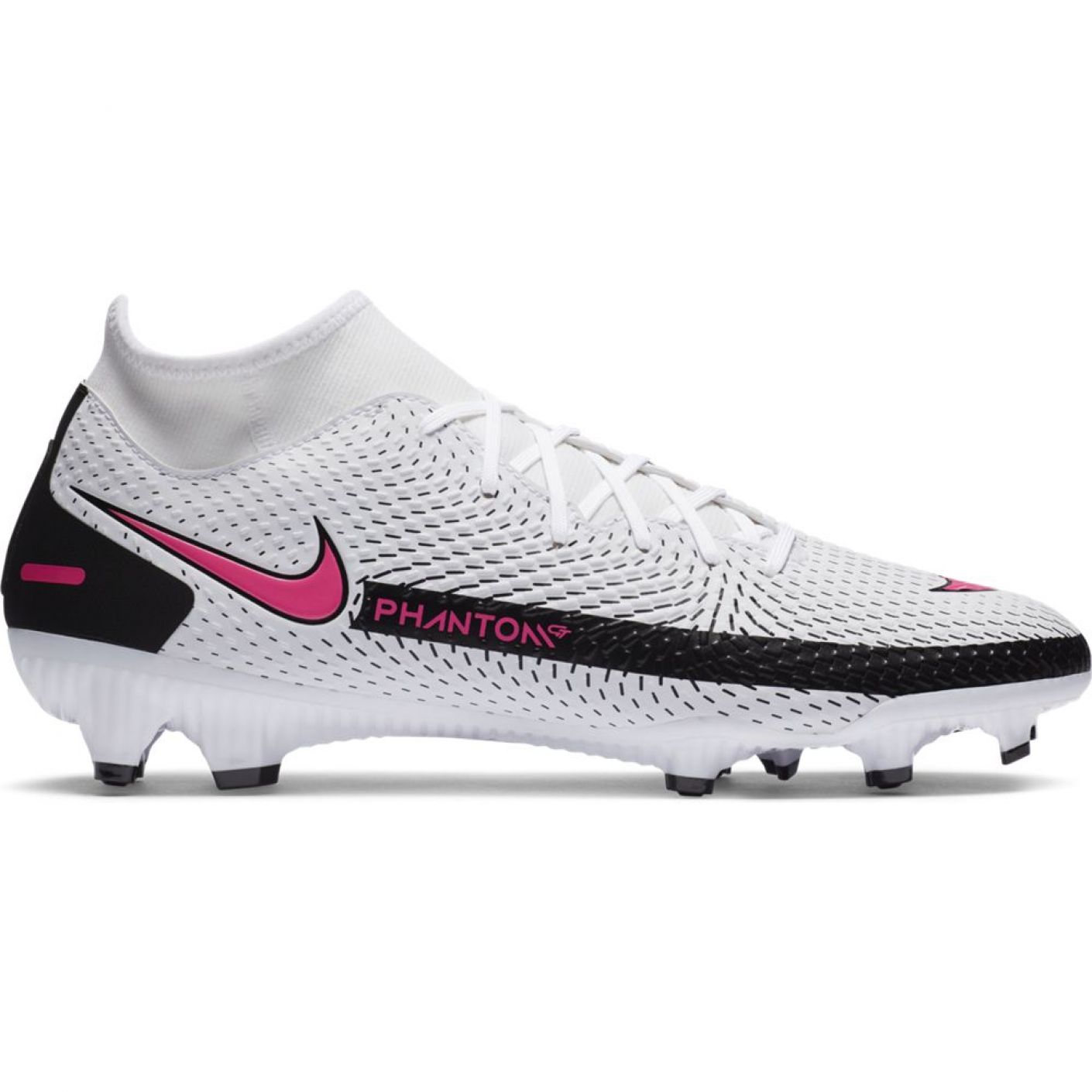 Nike Phantom GT Academy DF Gras  Kunstgras Voetbalschoenen (MG) Wit 