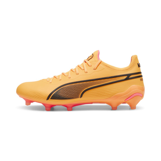 PUMA King Ultimate Gazon Naturel Gazon Artificiel (MG) Femmes Orange Noir Rose