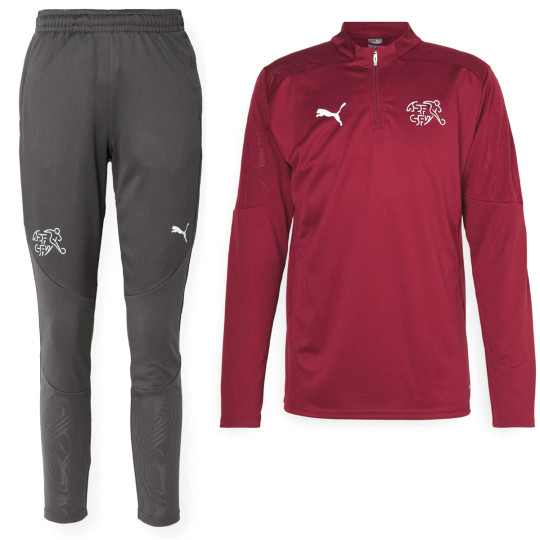 PUMA Evostripe Trainingspak Bordeauxrood Voetbalshop.be