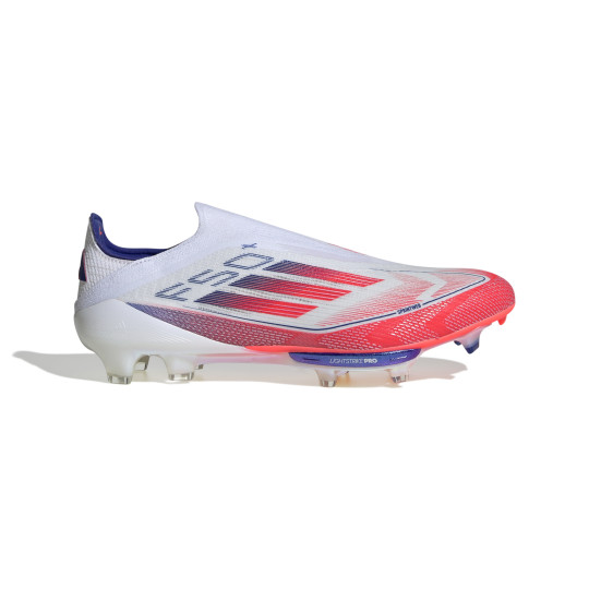 adidas F50+ Gras Voetbalschoenen (FG) Wit Rood Blauw