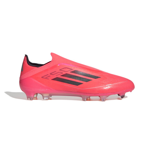 adidas F50 Elite Crampons Visses Sans Lacets Chaussures de Foot SG Rouge Vif Noir Argente Voetbalshop.be