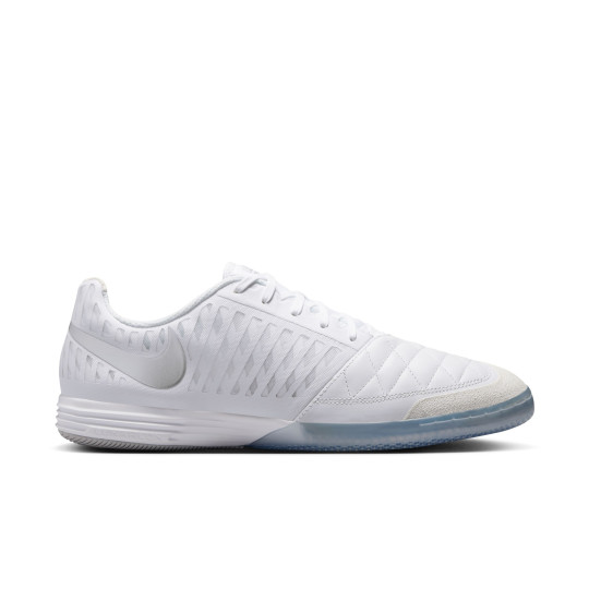 Nike Lunargato II Chaussures de Foot en Salle (IN) Blanc Argenté