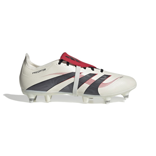 adidas Predator Elite FT Crampons Vissés Chaussures de Foot (SG) Blanc Noir Rouge