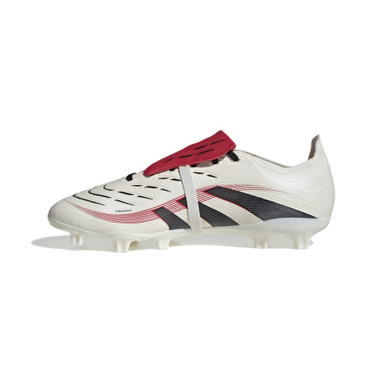 adidas Predator Elite FT Gazon Naturel Gazon Artificiel Chaussures de Foot (MG) Blanc Noir Rouge