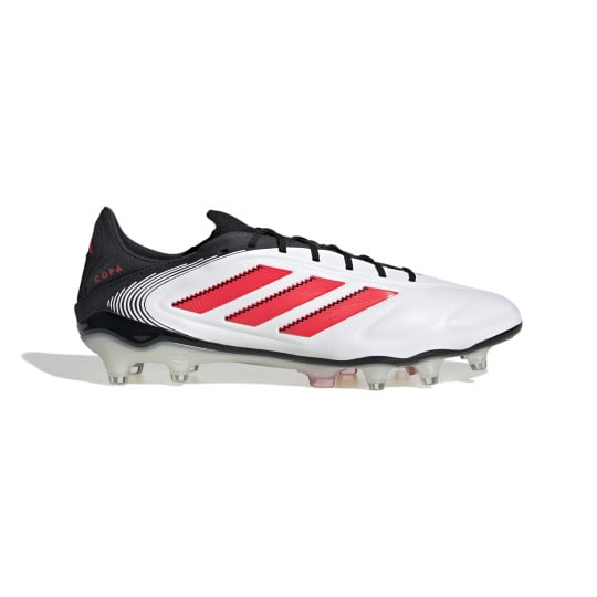 adidas Copa Pure III Elite Gazon Naturel Chaussures de Foot (FG) Blanc Noir Rouge