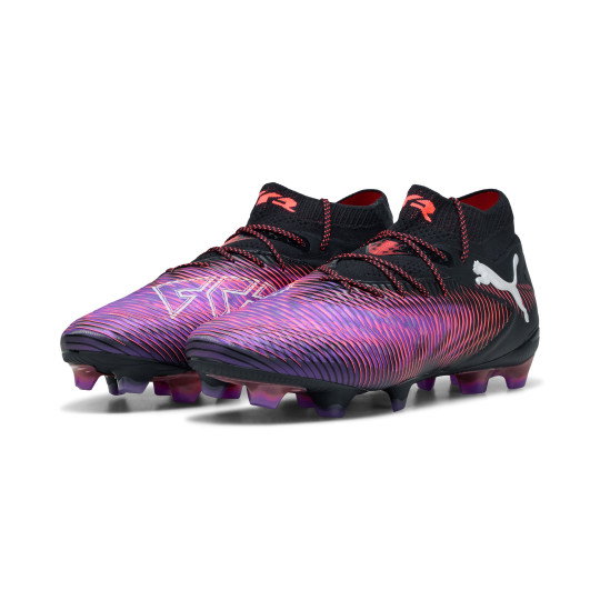 Chaussures de football PUMA Future 8 Ultimate Gras (FG) noires violettes rouges