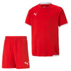 PUMA teamLIGA Trainingsset Kids Rood Wit