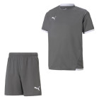 PUMA TeamLiga Training Set Enfants Gris Blanc