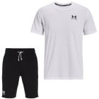 Under Armour Heavyweight Ensemble d'Été Logo Blanc Noir