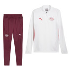 PUMA RB Leipzig Survêtement 1/4 Zip 2024-2025 Blanc Rouge