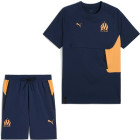 PUMA Olympique Marseille Pumatech Ensemble d'Été 2024-2025 Bleu Orange