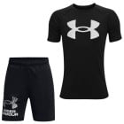 Ensemble d'été Under Armour Tech Big Logo pour enfants, noir