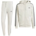 adidas Essentials Fleece Survêtement de Jogging Full-Zip Beige Gris Foncé