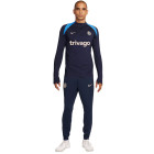 Nike Chelsea Strike Trainingspak 1/4-Zip 2024-2025 Donkerblauw Blauw