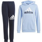 adidas Essentials Big Logo Survêtement à Capuche Jogging Enfants Bleu Clair Bleu Foncé