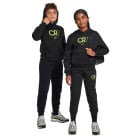 Nike CR7 Club Fleece Hoodie Trainingspak Kids Zwart Neongeel Grijs