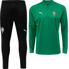 PUMA Maroc Survêtement 1/4-Zip 2024-2026 Vert Noir Argenté