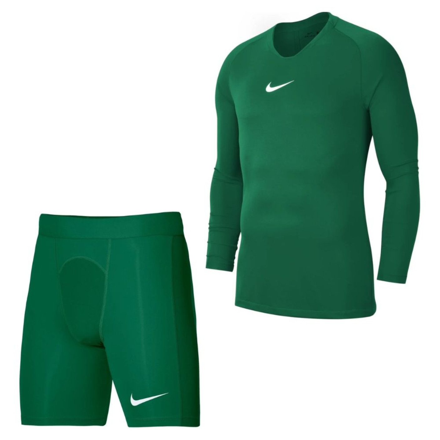 Nike Dri-Fit Park Trainingsset Lange Mouwen Groen Wit