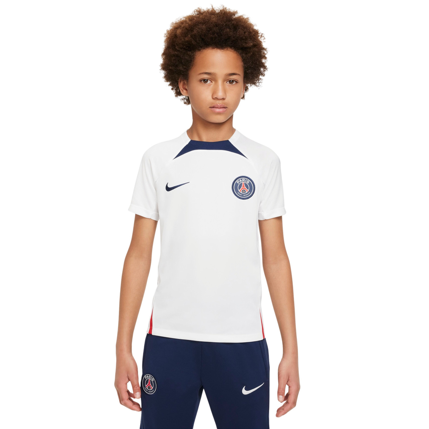 Zware vrachtwagen Morse code Portier Nike Paris Saint-Germain Strike Trainingsshirt 2022-2023 Kids Wit  Donkerblauw - Voetbalshop.be