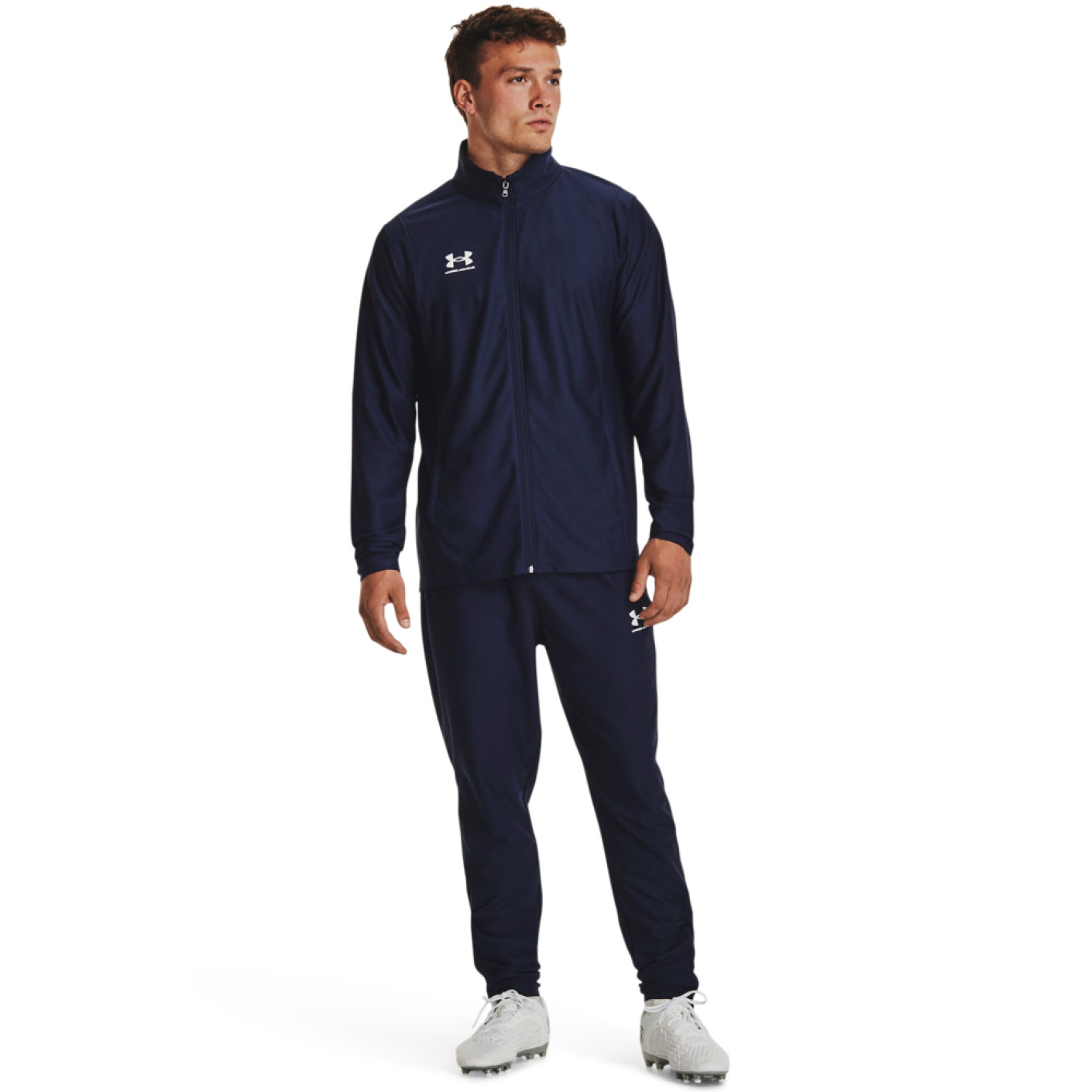 Under Armour Challenger Survêtement Full-Zip Bleu Foncé Blanc