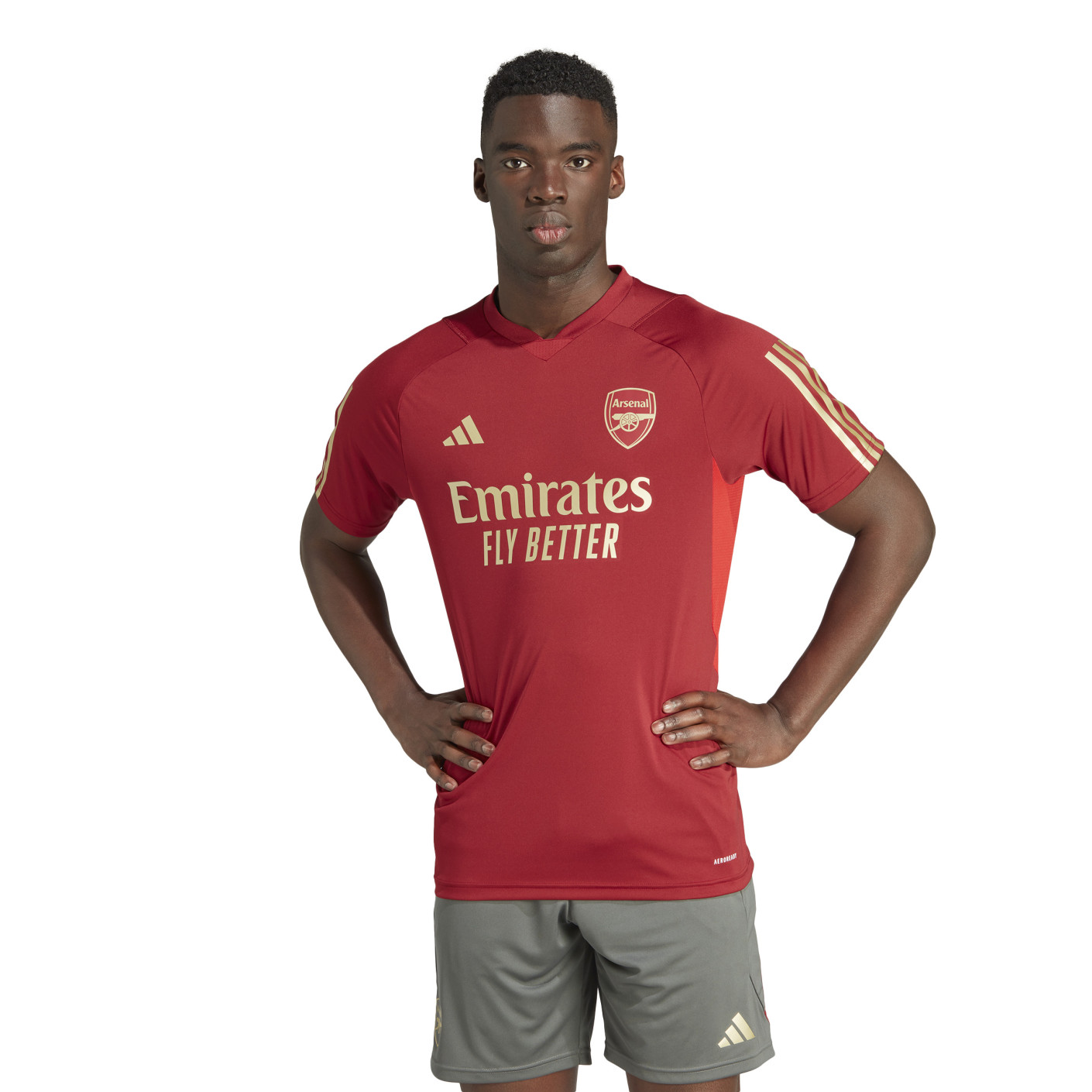 adidas Arsenal Maillot dEntraînement 2023-2024 Rouge Foncé Or -  Voetbalshop.be