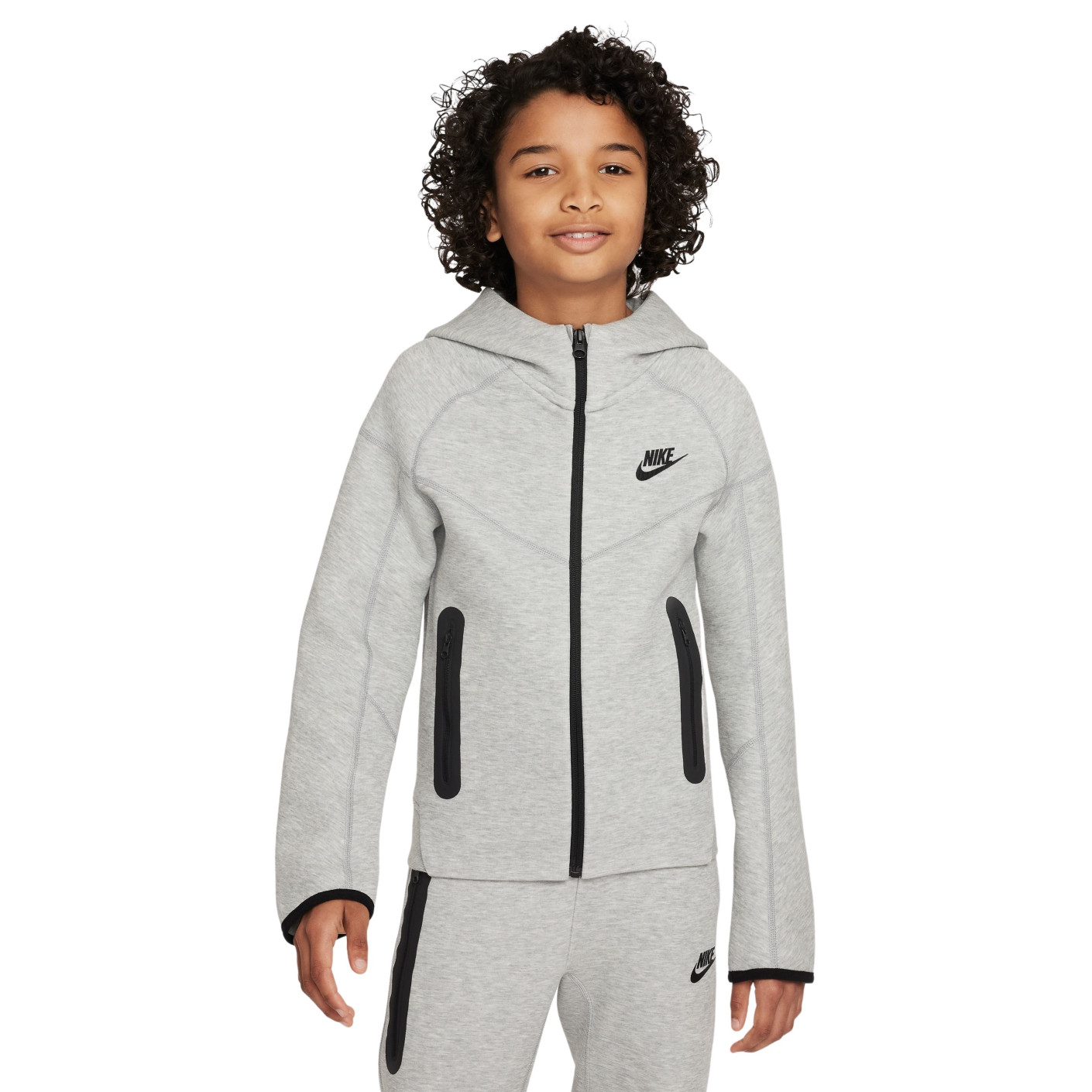 Nike Bas de Survêtement NSW Tech Fleece - Gris/Noir Enfant