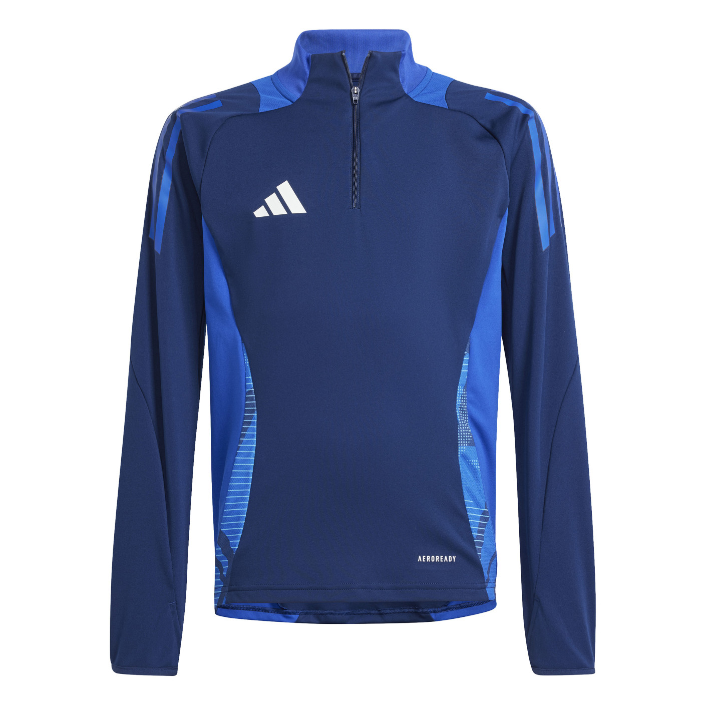 Haut d'entraînement adidas Tiro 24 Competition 1/4-Zip pour enfant bleu foncé