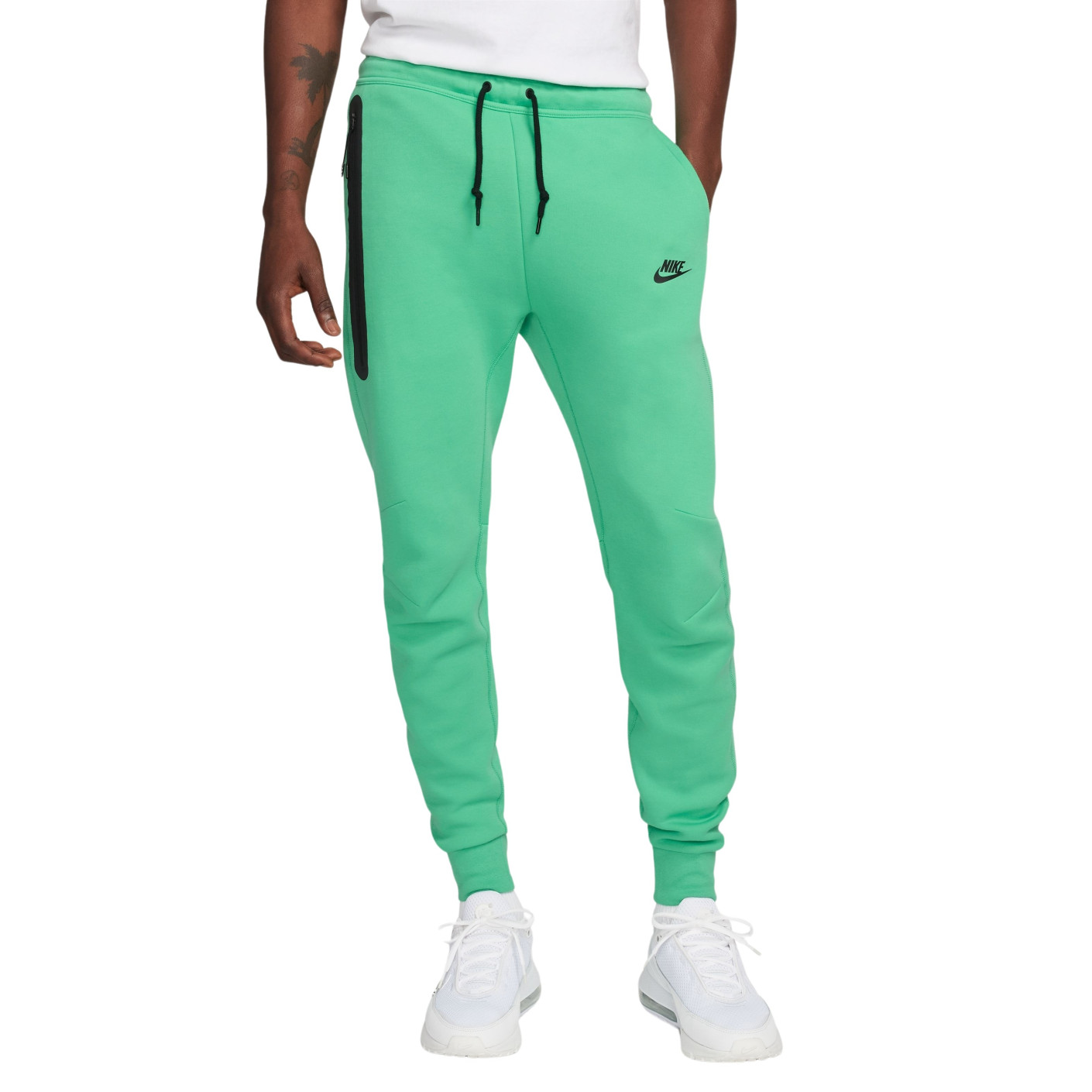 Nike Tech Fleece Sportswear Pantalon de Jogging Vert Clair Noir Noir