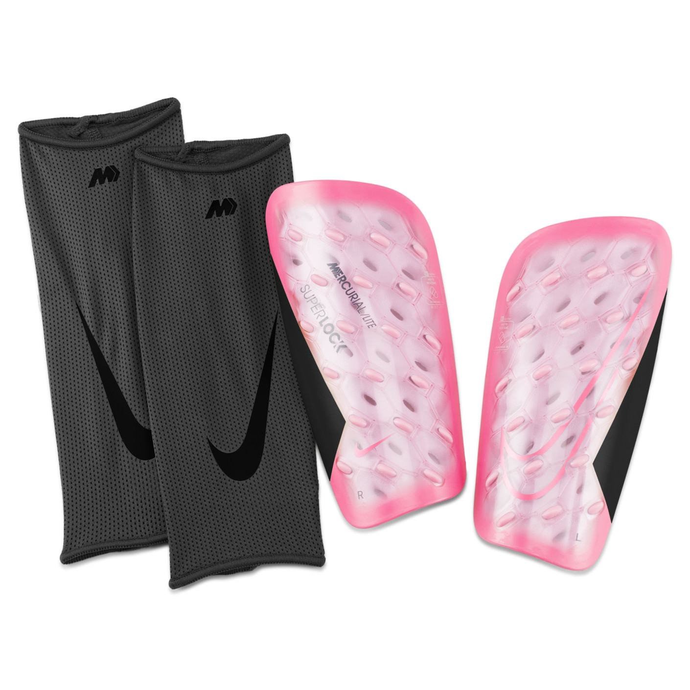 Nike Mercurial Lite Superlock Protège-Tibias Rose Noir