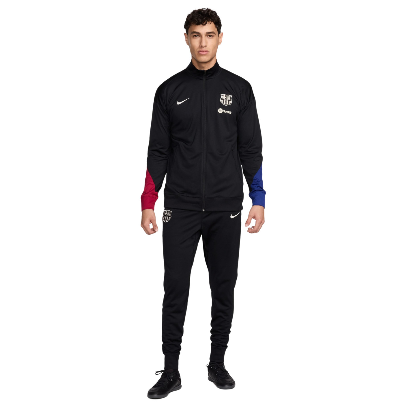 Nike FC Barcelone Strike Survêtement Full-Zip 2024-2025 Noir Blanc Rouge Bleu