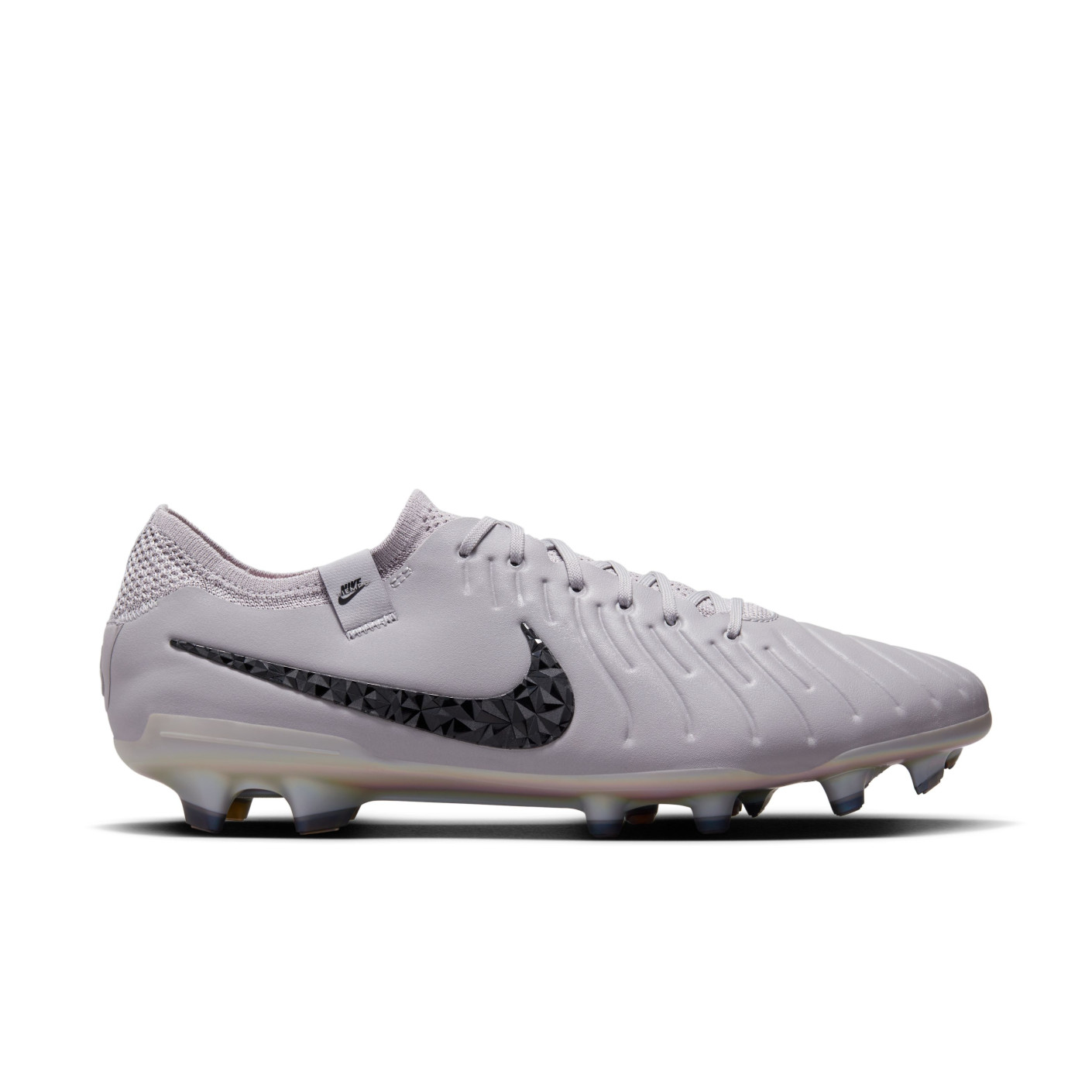 Nike Tiempo Legend 10 Elite Gazon Naturel Chaussures de Foot (FG) Gris Noir Rose