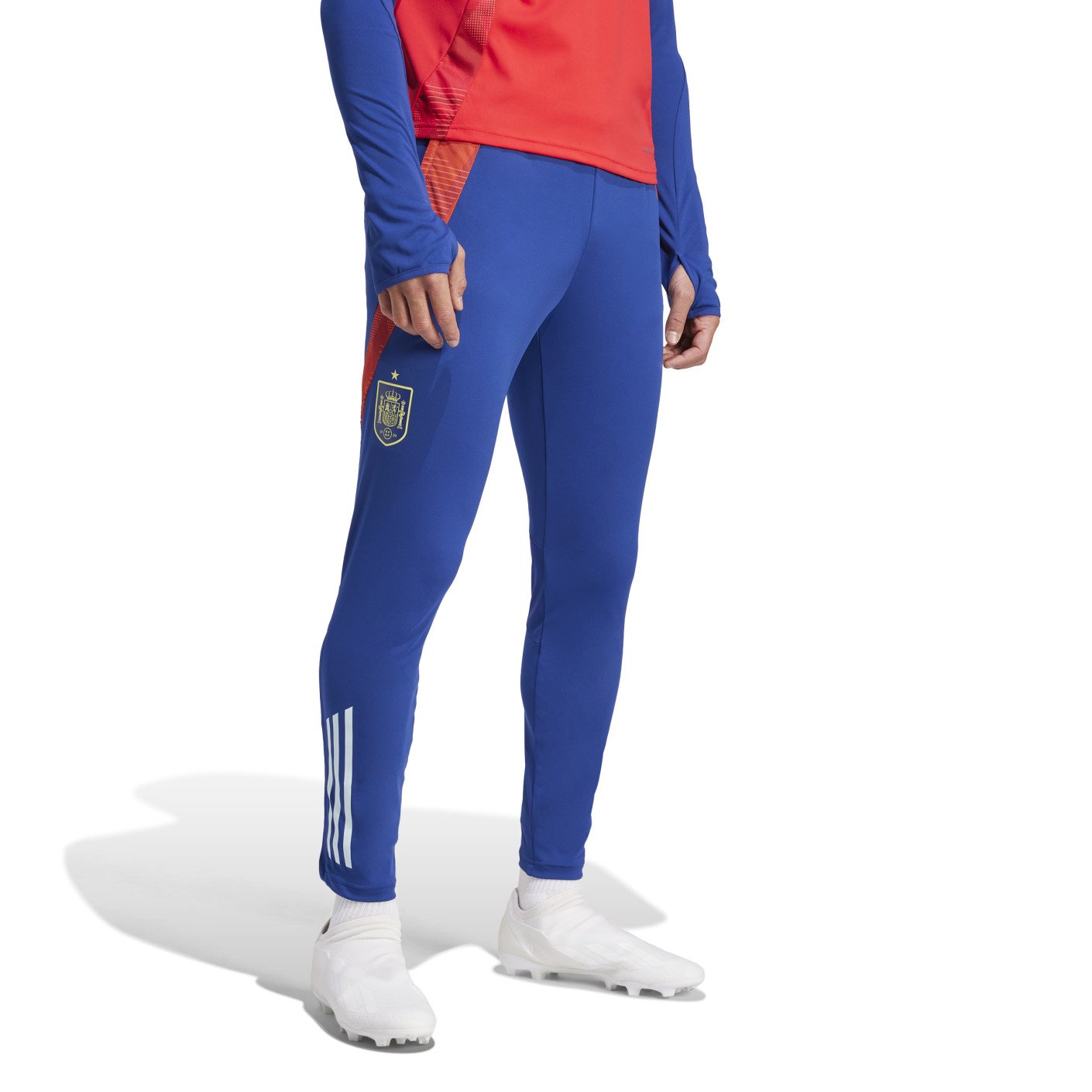 adidas Espagne Pantalon d'Entraînement 2024-2026 Bleu Foncé Rouge Bleu Clair