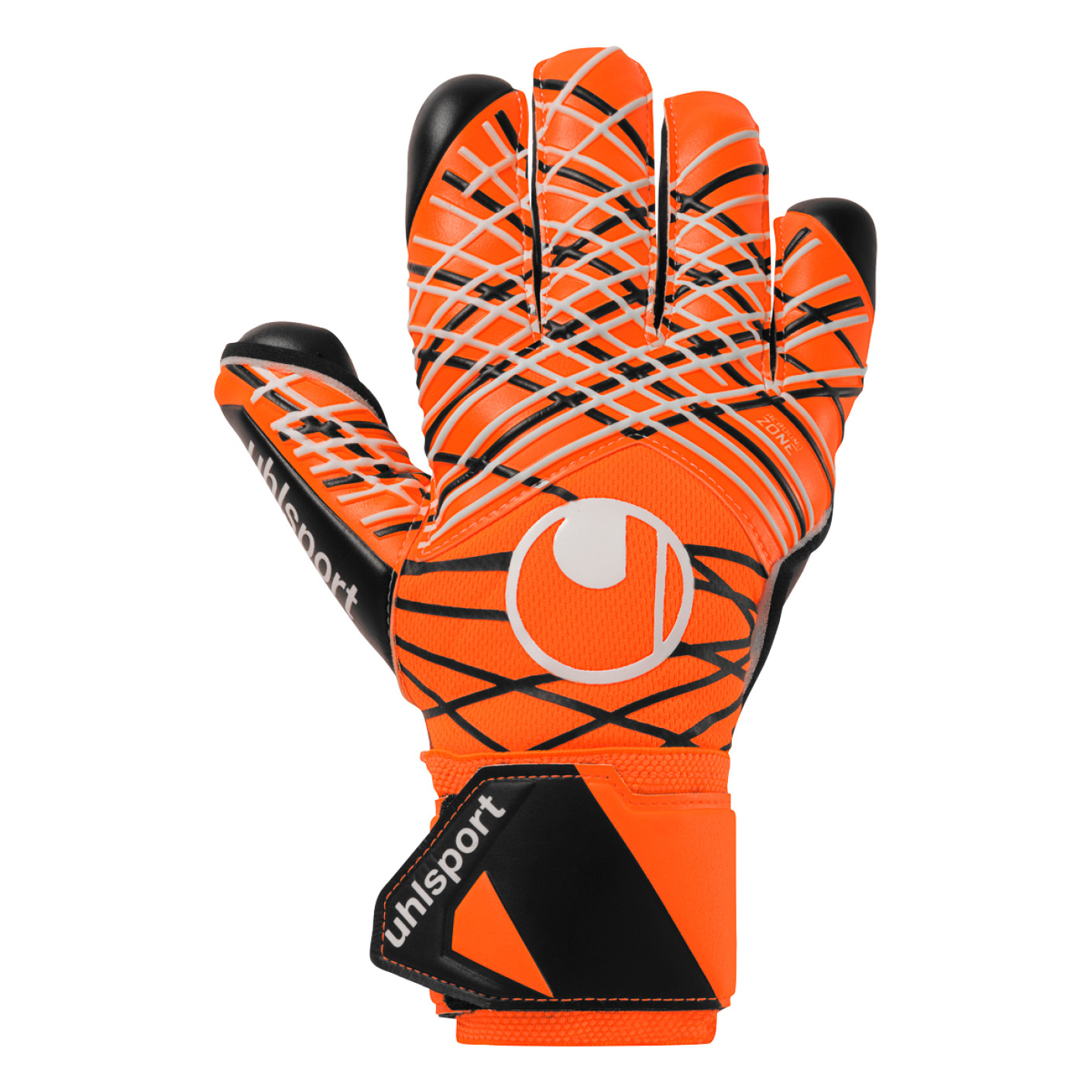 Uhlsport Super Resist+ HN Gants de Gardien de But Orange Noir Blanc