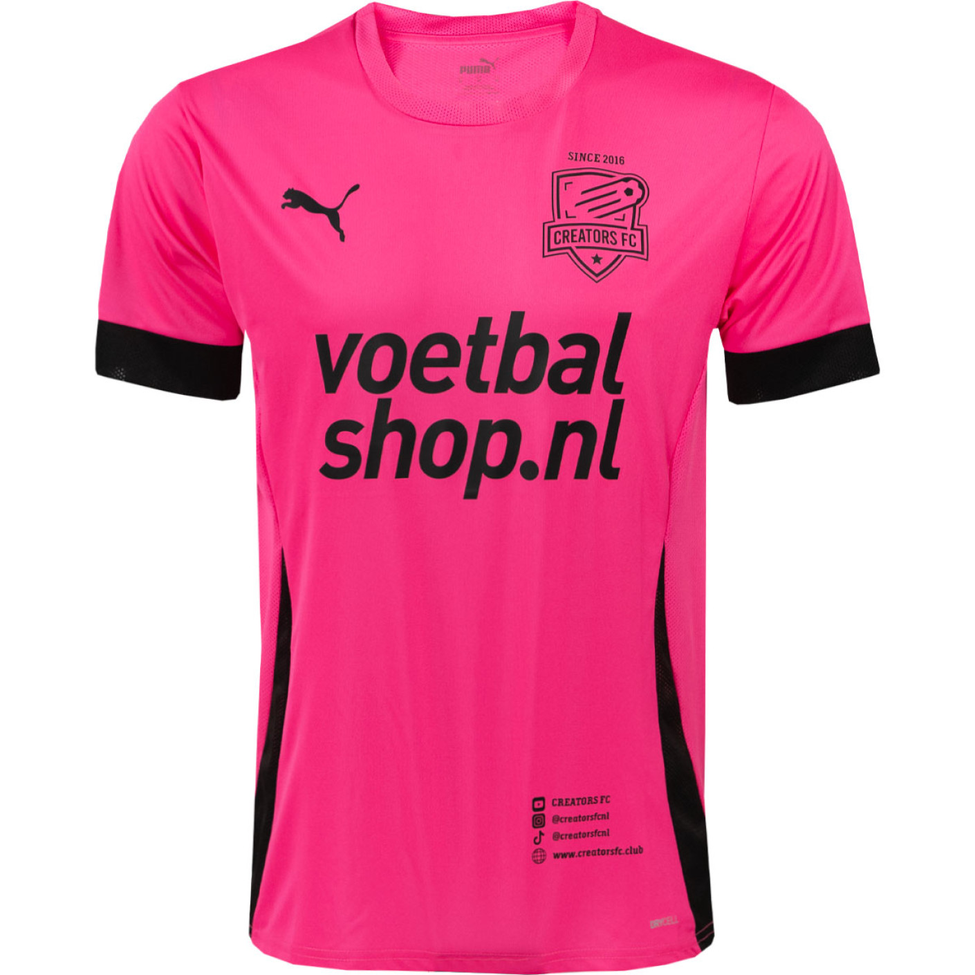 Chemise PUMA Creators FC Home 2024-2025 pour enfants, rose et noir