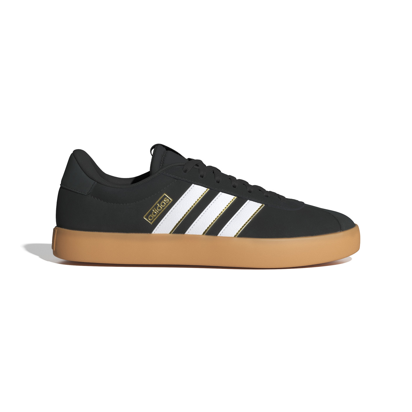 adidas VL Court 3.0 Sneakers Zwart Wit Lichtbruin