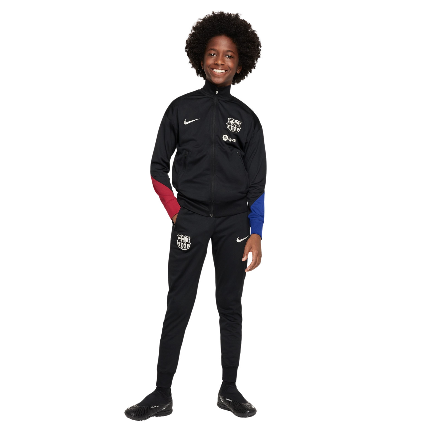 Nike FC Barcelone Strike Survêtement Full-Zip 2024-2025 Enfants Noir Blanc Rouge Bleu