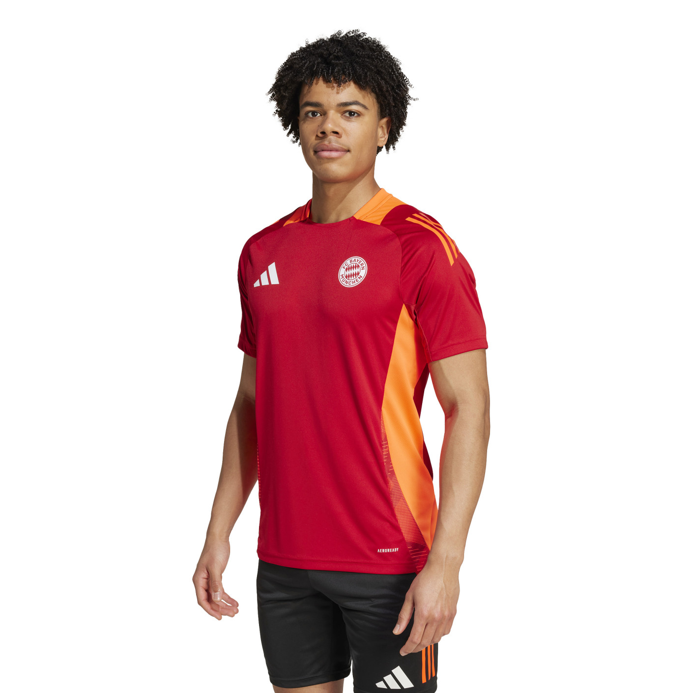 adidas Bayern Munich Maillot d'Entraînement 2024-2025 Rouge Blanc Orange