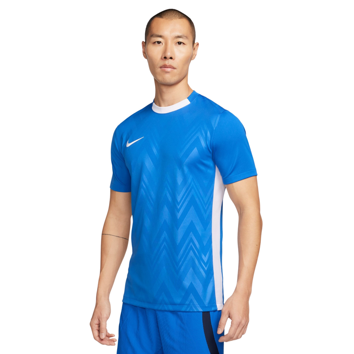 Nike Challenge V Maillot de Foot Bleu Blanc