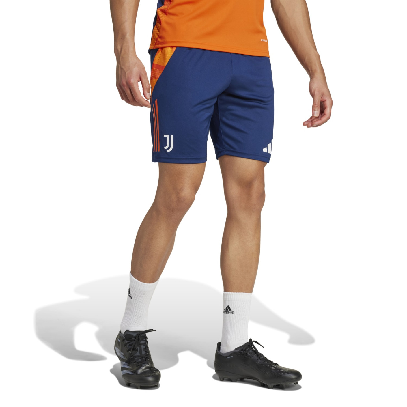 adidas Juventus Trainingsbroekje 2024-2025 Donkerblauw Oranje Wit