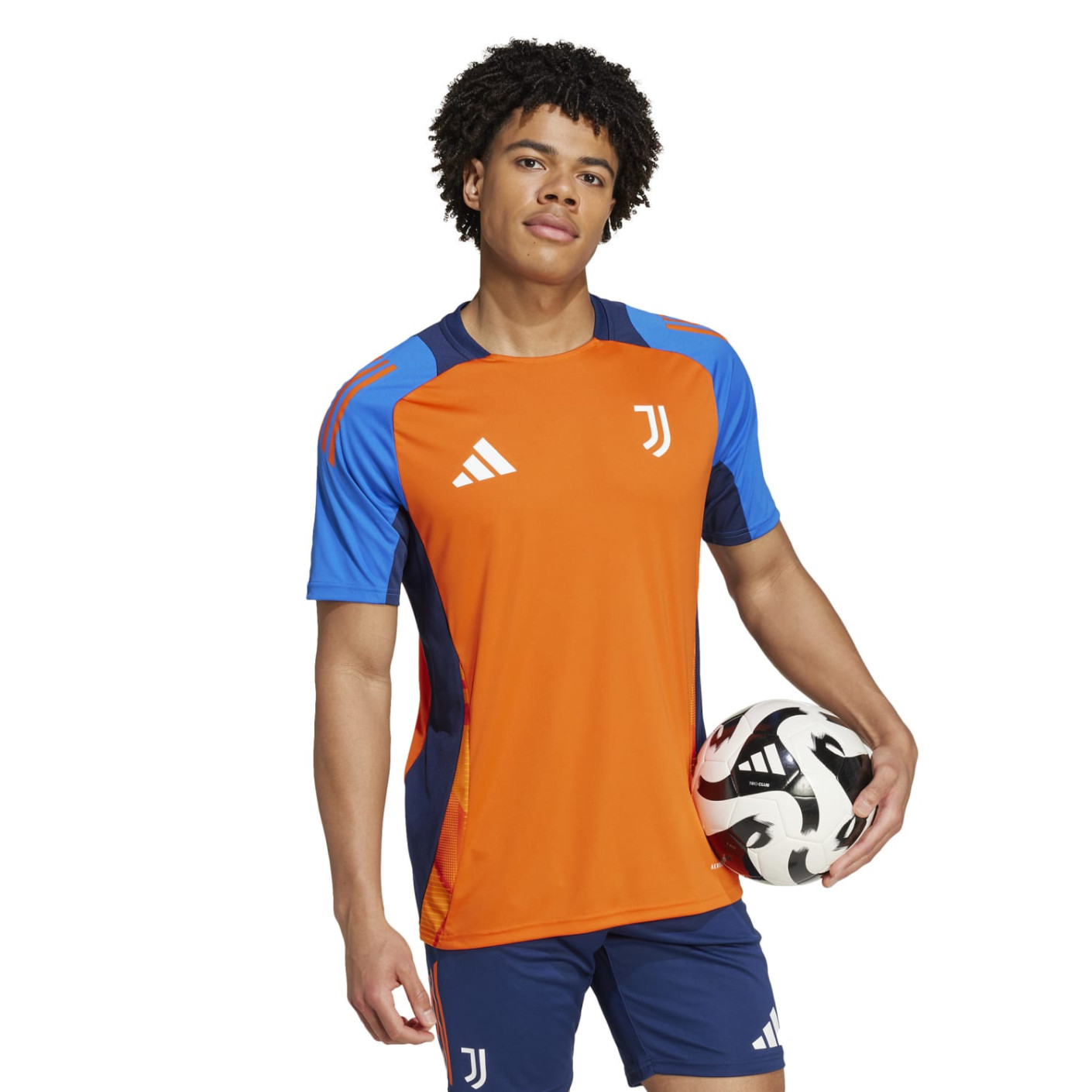 adidas Juventus Trainingsset 2024-2025 Oranje Blauw Wit