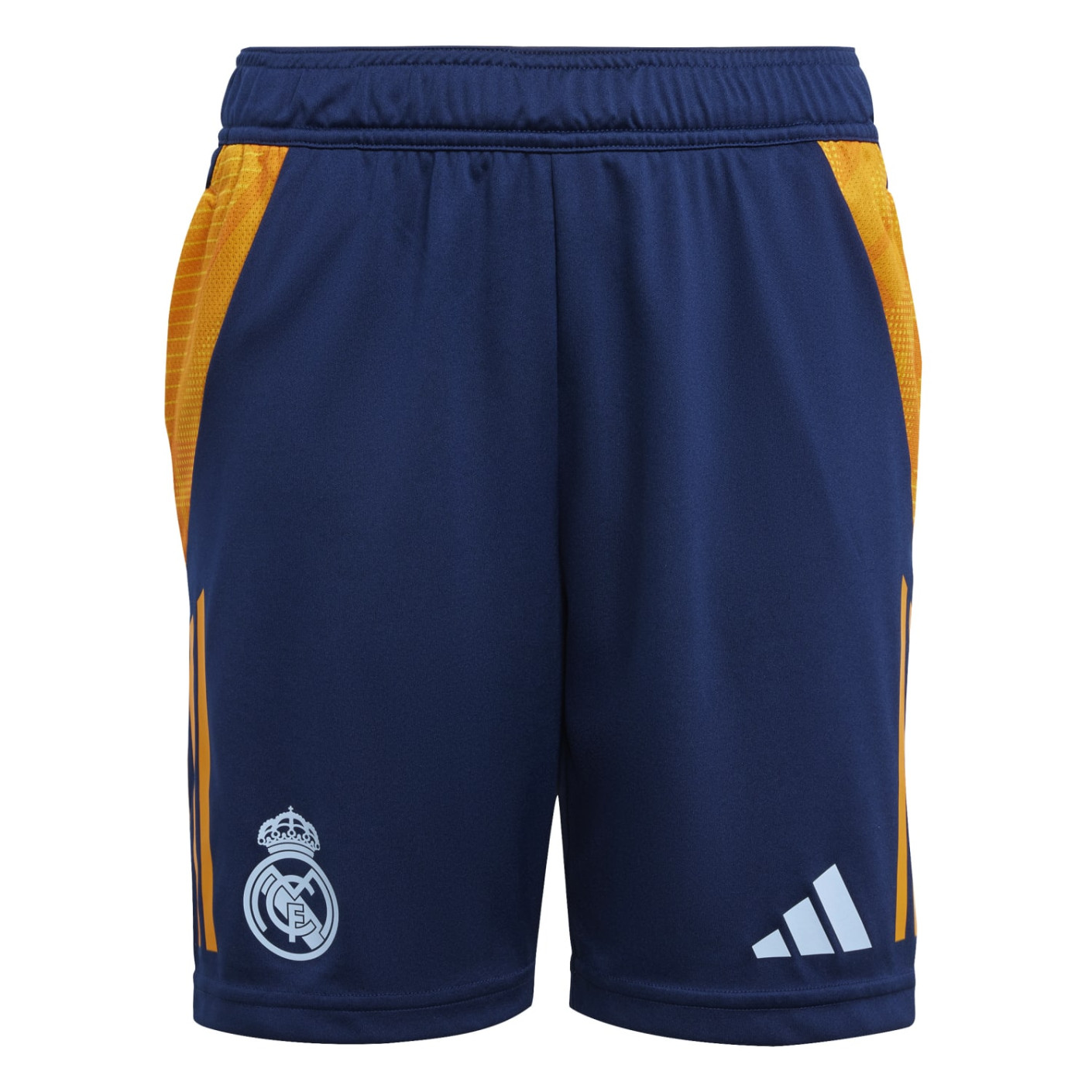 adidas Real Madrid Short d'Entraînement 2024-2025 Enfants Bleu Foncé Orange Bleu Clair