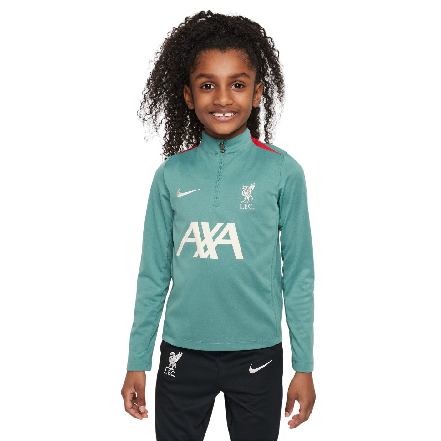 Nike Liverpool Academy Pro Haut d'Entraînement 2024-2025 Tout-Petits Vert Rouge Blanc