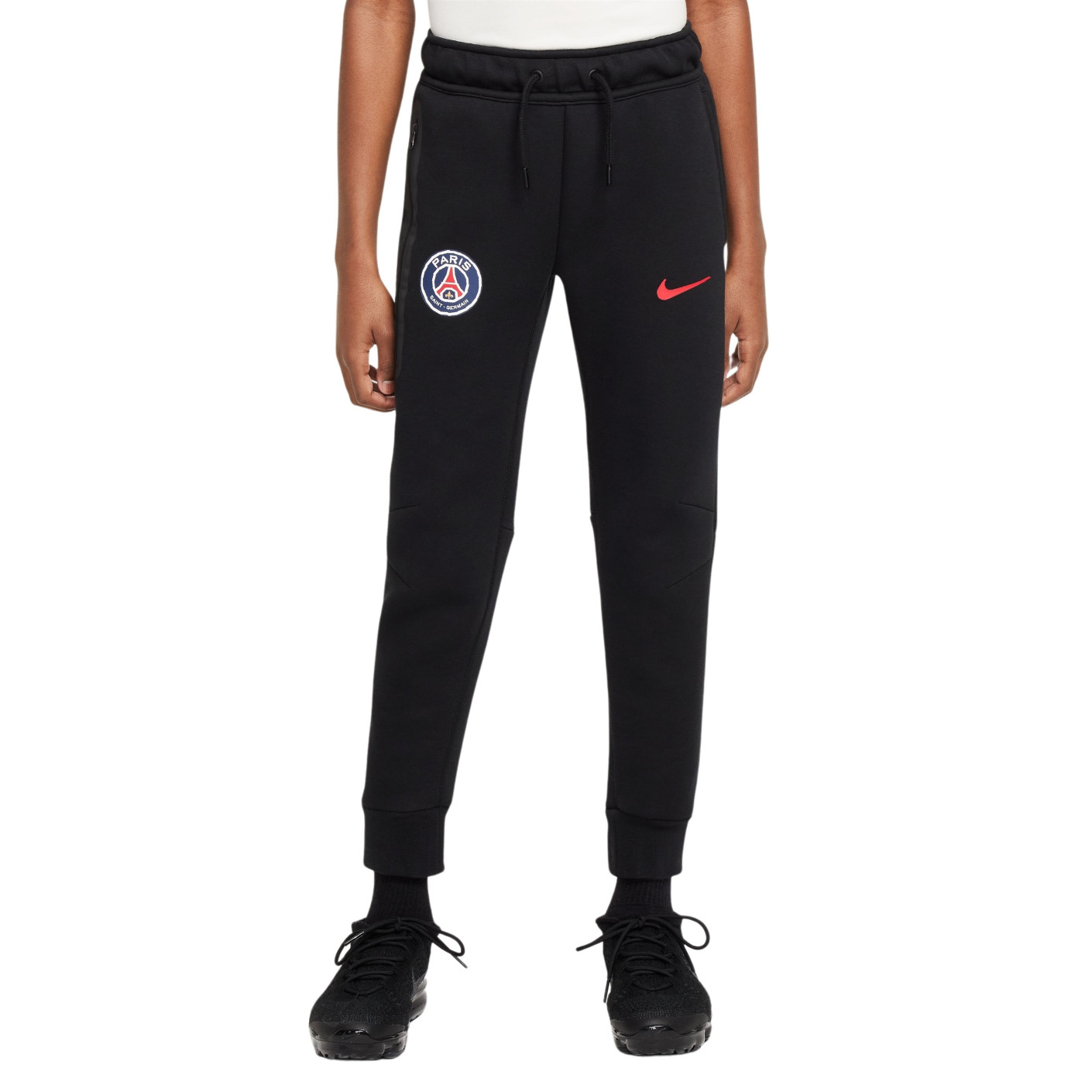 Nike Paris Saint-Germain Tech Fleece Pantalon 2024-2025 Enfants Noir Anthracite Rouge