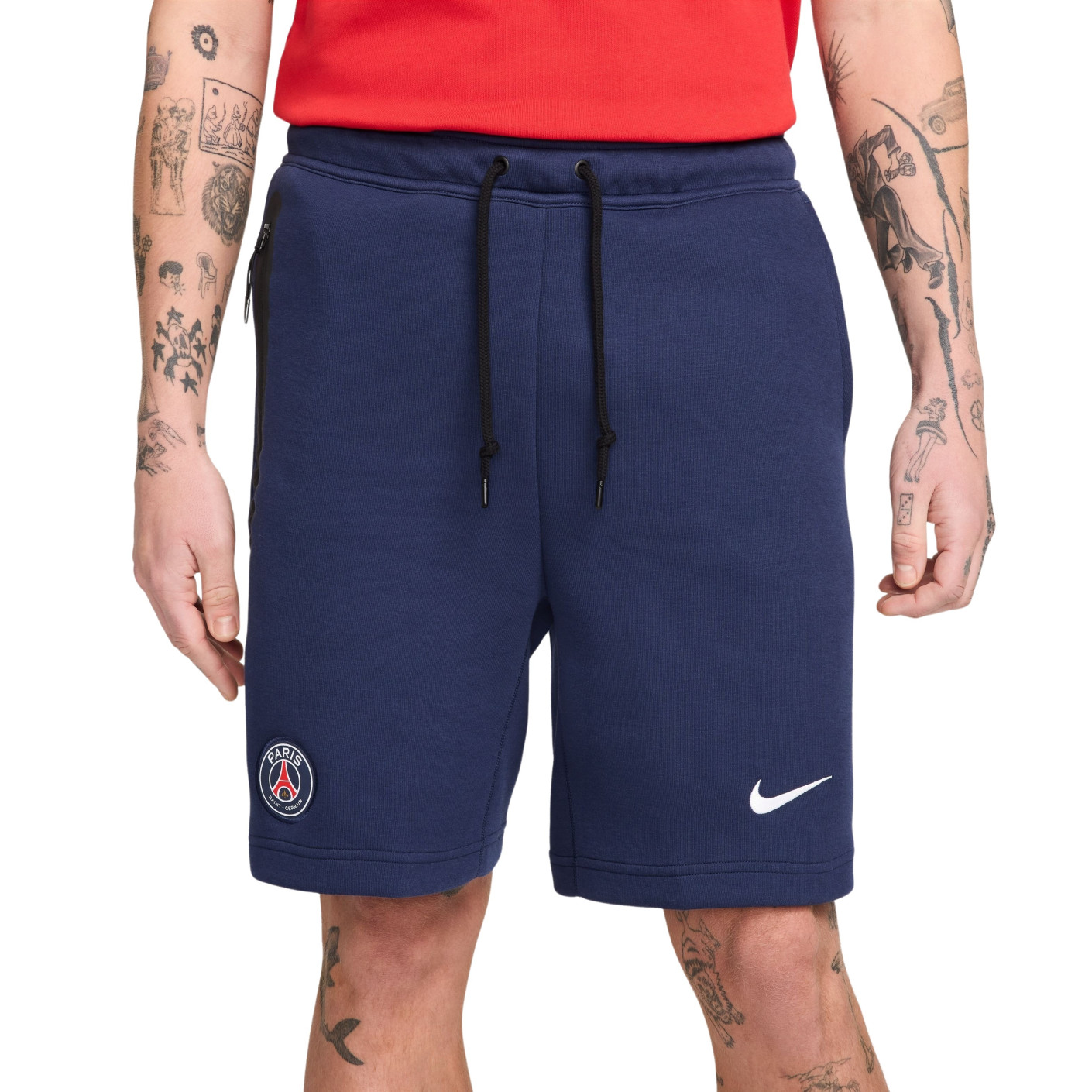 Nike Paris Saint-Germain Tech Fleece Broekje 2024-2025 Donkerblauw Wit