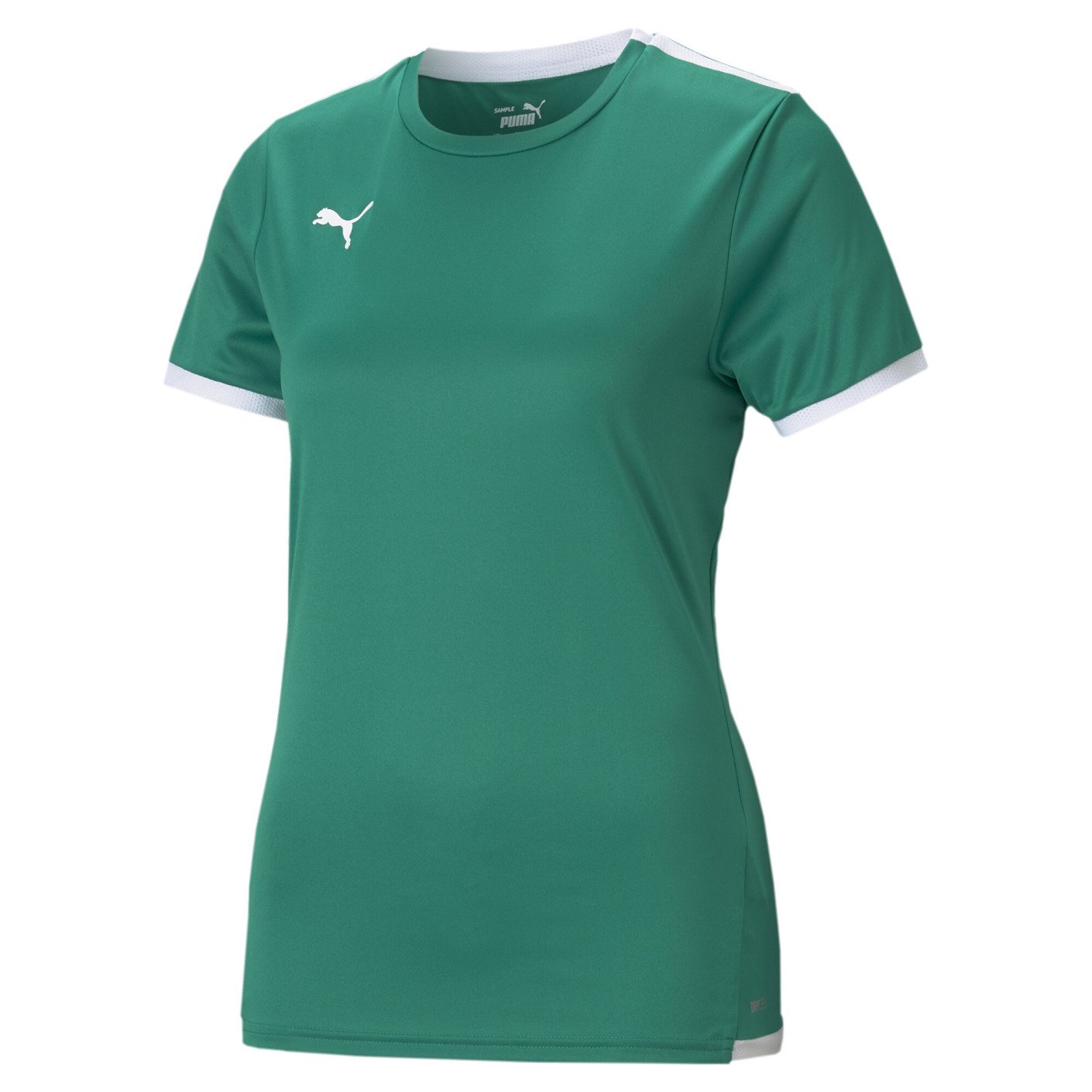 Maillot d'entraînement PUMA TeamLiga pour femme, vert et blanc