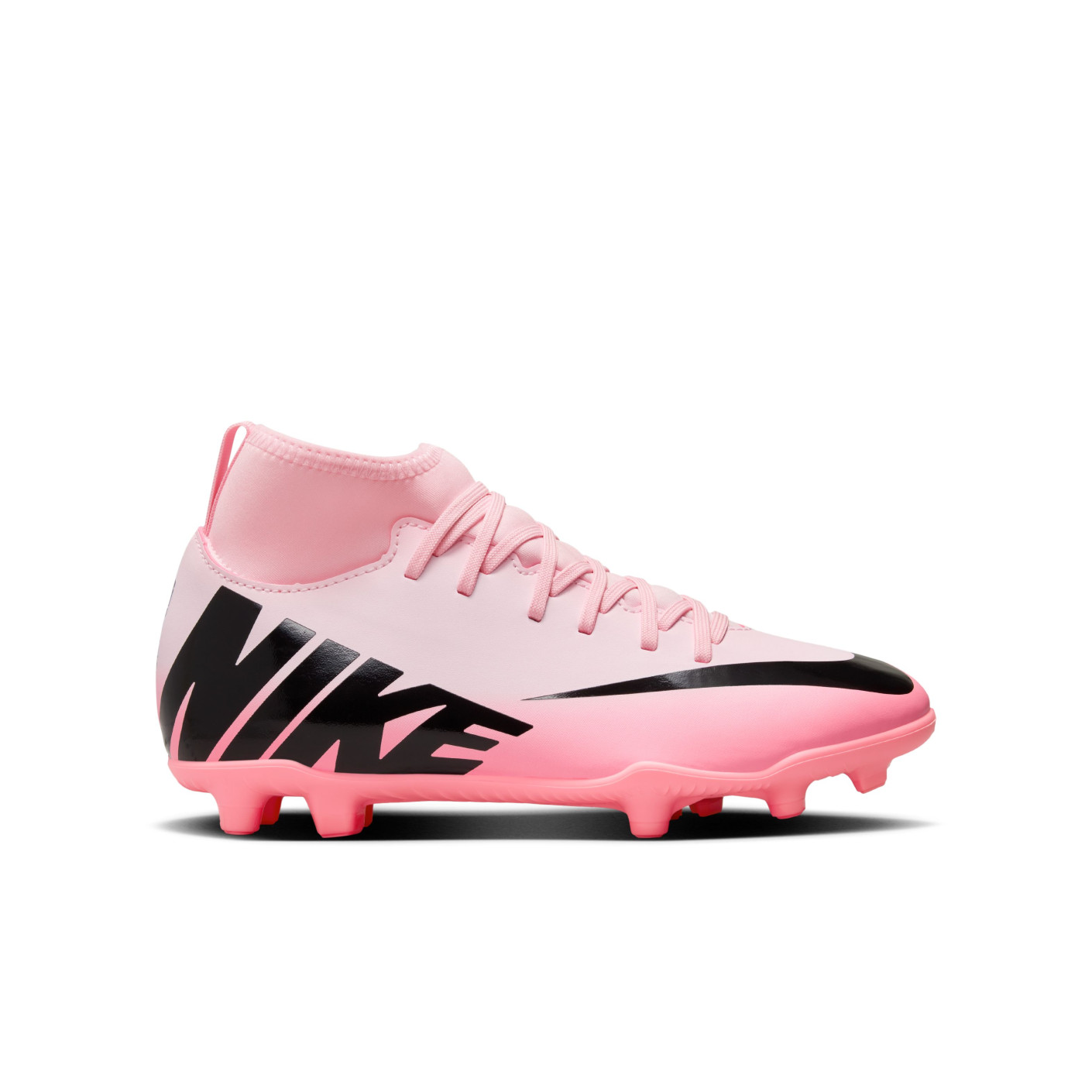 Nike Mercurial Superfly 9 Club Gras / Kunstgras Voetbalschoenen (MG) Kids Lichtroze Zwart