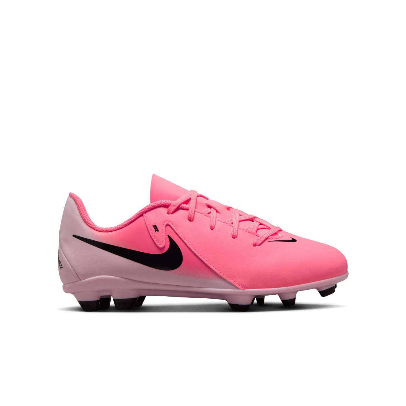 Nike Phantom GX II Club Gazon Naturel Gazon Artificiel Chaussures de Foot (MG) Enfants Rose Vif Rose Clair Noir