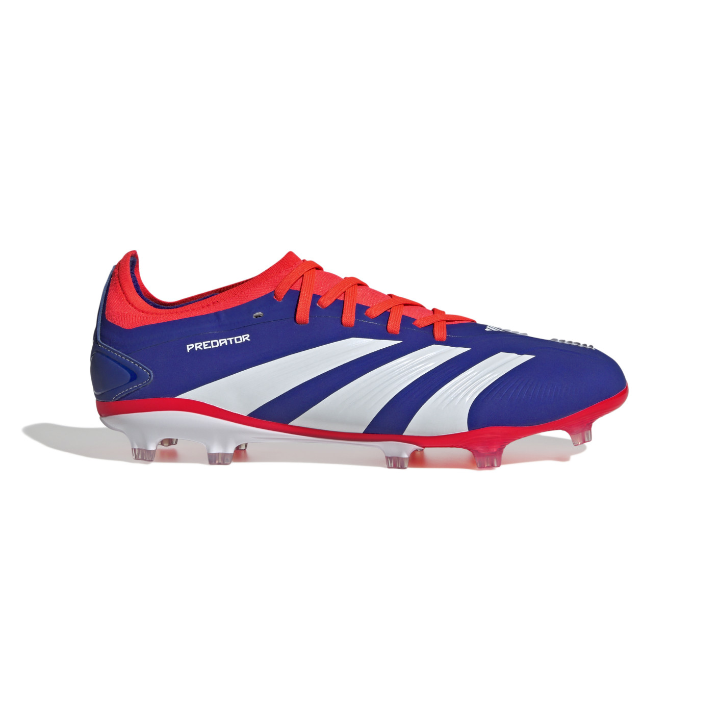 adidas Predator Pro Gazon Naturel Chaussures de Foot (FG) Bleu Blanc Rouge