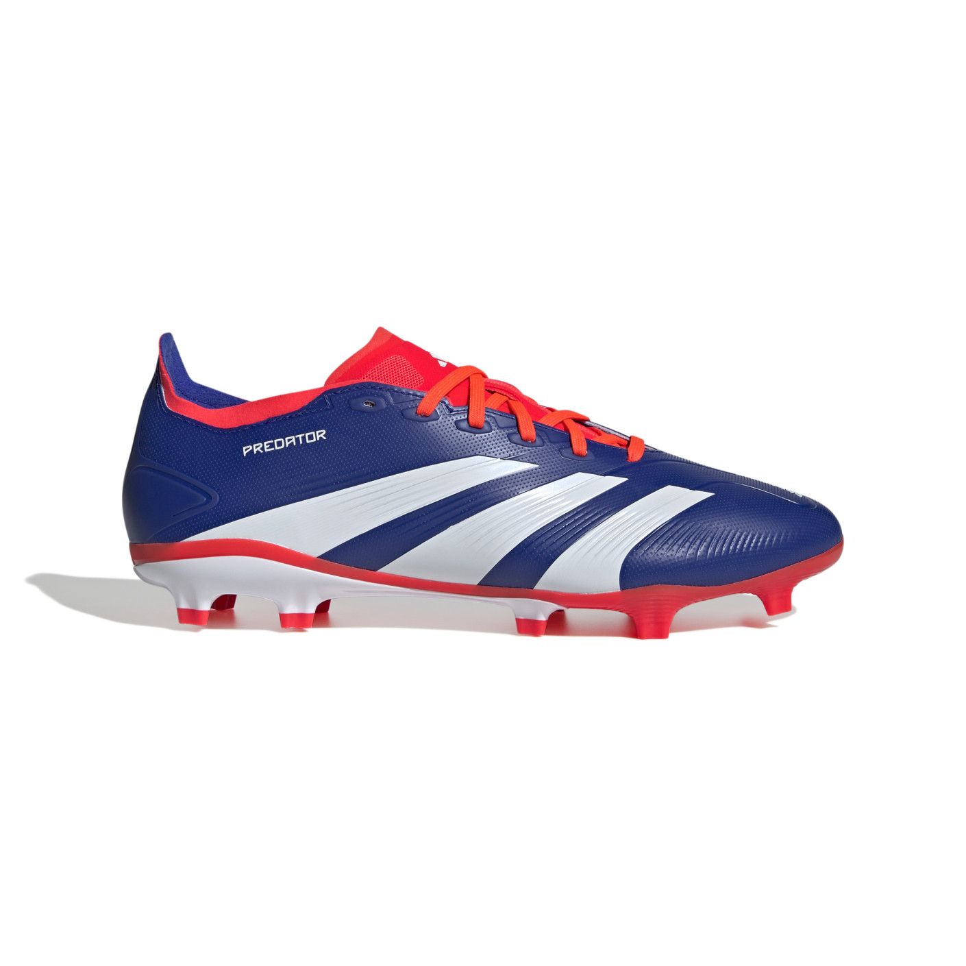 adidas Predator League Gazon Naturel Chaussures de Foot (FG) Bleu Blanc Rouge