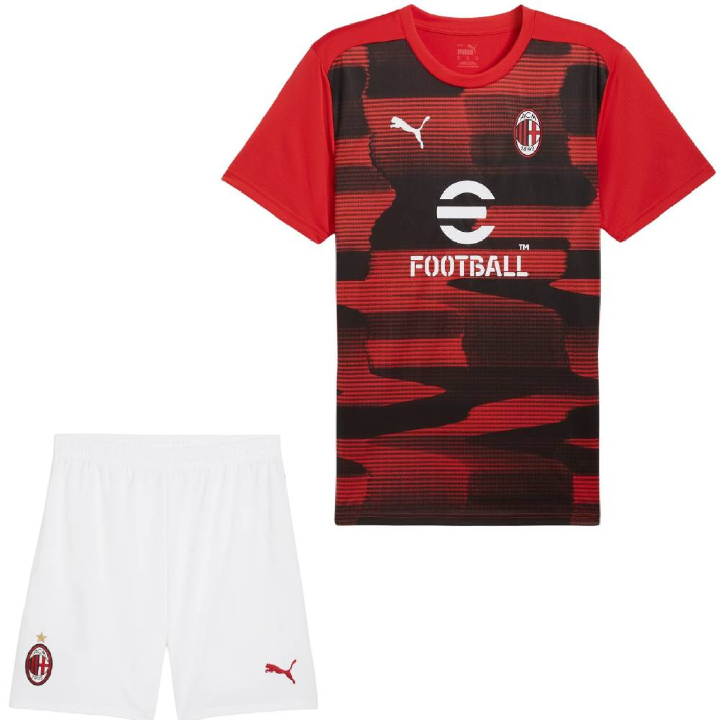 PUMA AC Milan Pre-Match Ensemble Training 2024-2025 Rouge Blanc Noir